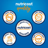 Nutricost proteina de suero aislada, etiqueta sabor galletas y crema, opción deliciosa para batidos