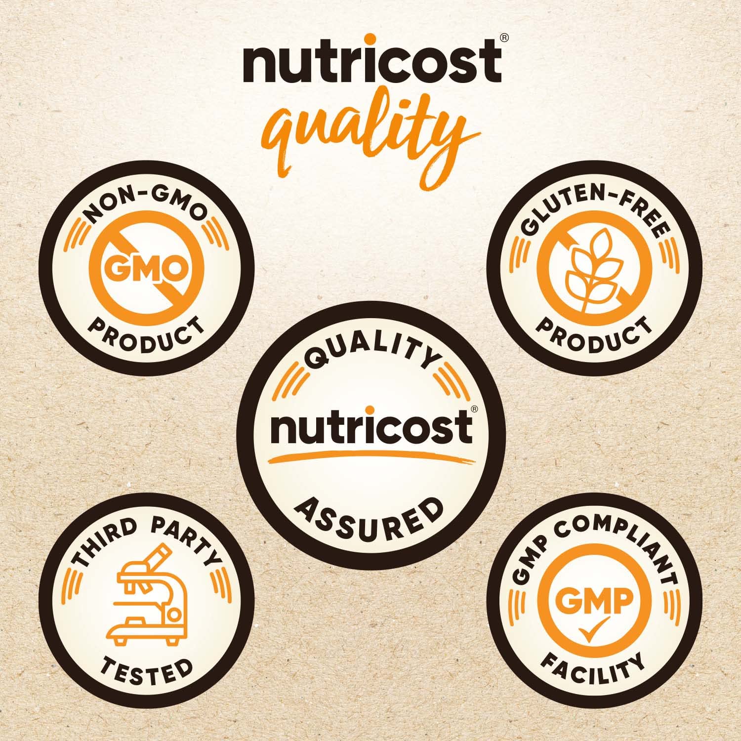 Nutricost etiqueta de proteína con sabor chocolate y maní muestra calidad