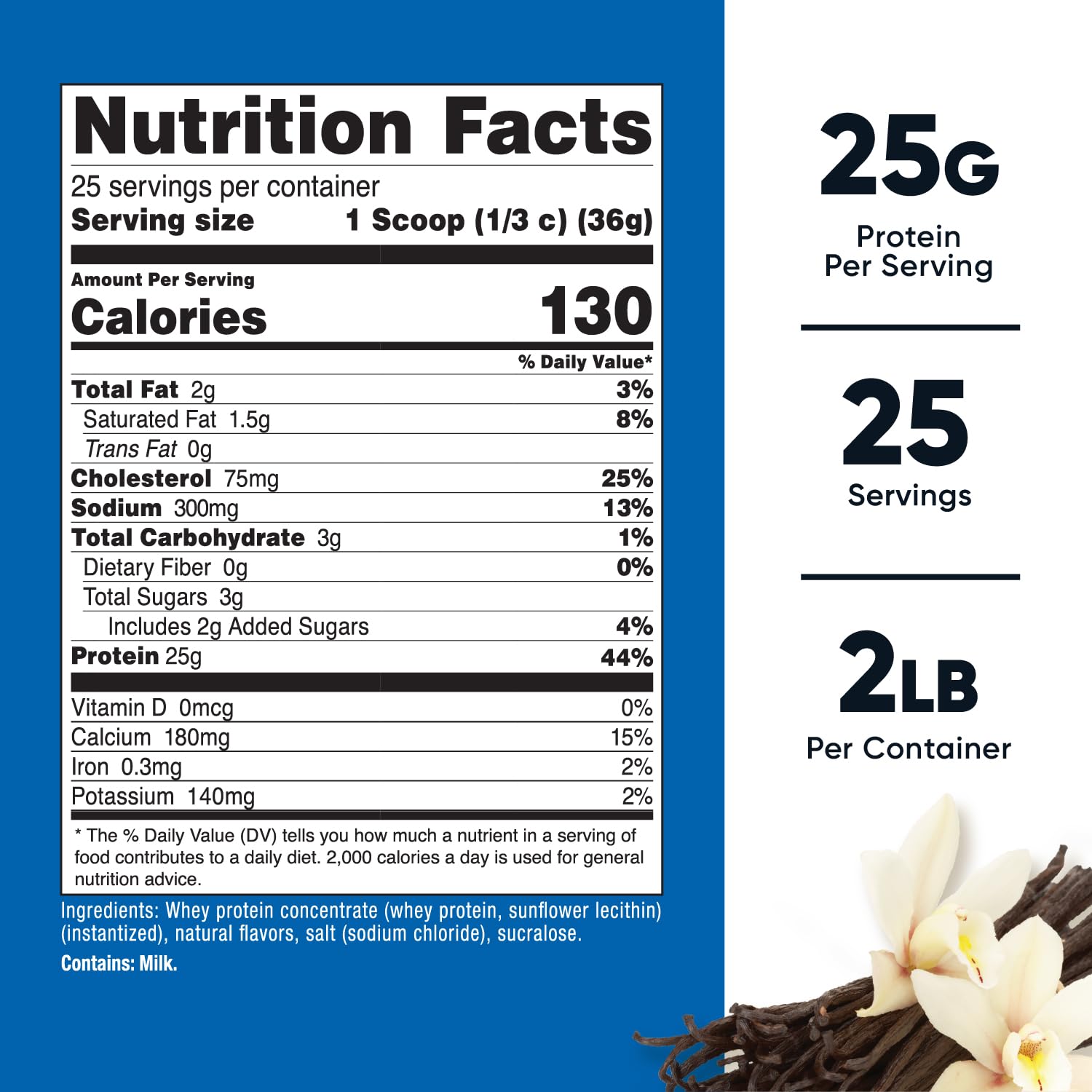 Etiqueta detallada de Nutricost muestra ingredientes y valores nutricionales.