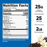 Etiqueta detallada de Nutricost muestra ingredientes y valores nutricionales.