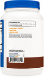 Nutricost proteína hidrolizada de suero chocolate, etiqueta clara libre de gluten.
