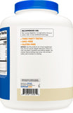 Nutricost Proteína de Suero Aislada Vainilla 5 lb, envase certificado NSF y GMP para confianza.