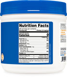 Nutricost, cuchara medidora junto al polvo, medición conveniente de fibra diaria.