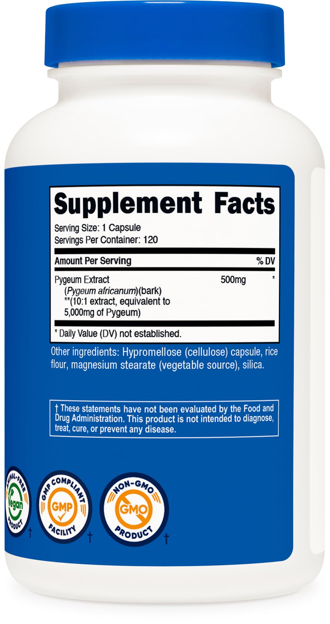 Nutricost Pygeum cápsulas para 4 meses de uso
