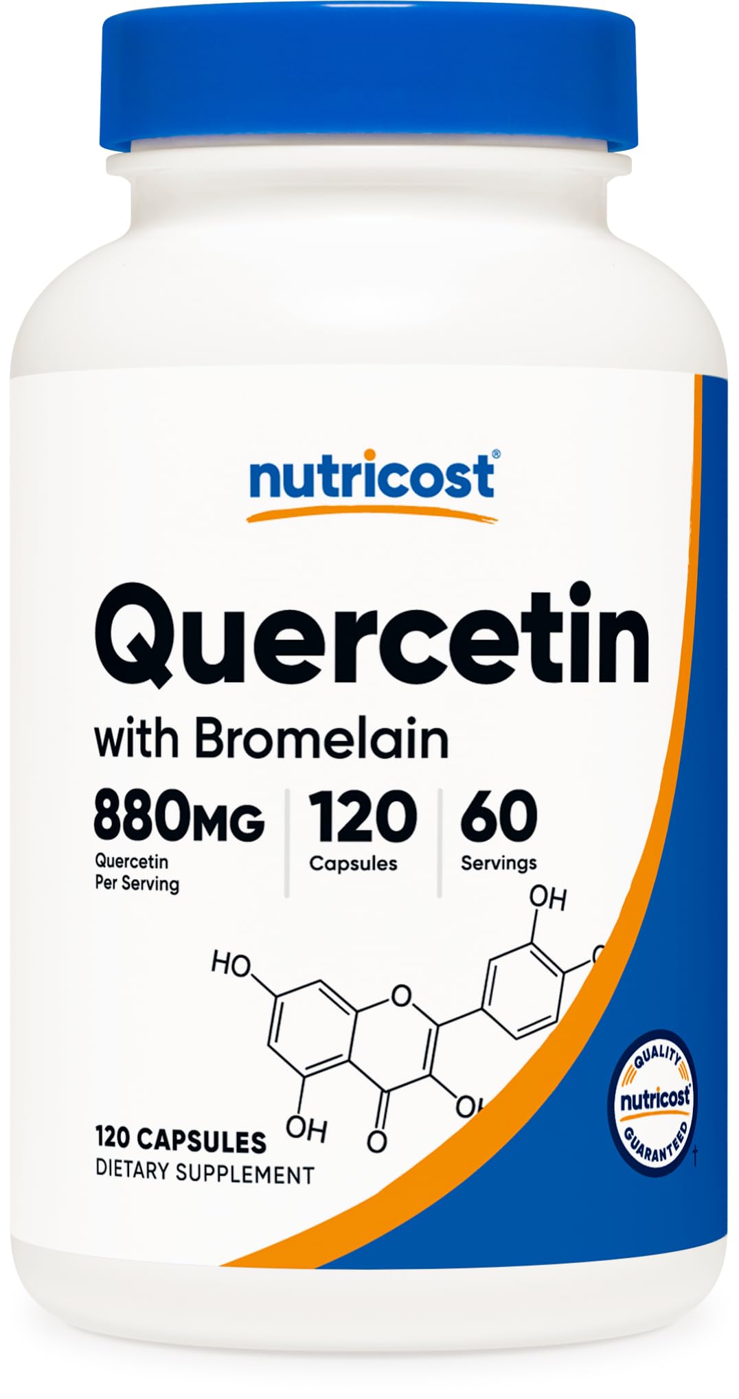 Nutricost Quercetina con Bromelina porción de 880 mg para uso diario