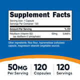 Nutricost R-5-P: etiqueta vegana y sin OGM para transparencia.