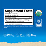 Nutricost Reishi orgánico certificado CCOF en botella
