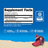 Nutricost Remolacha 2400mg: cápsulas listas para usar en tu rutina matutina.