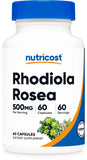 Nutricost Rhodiola Rosea 500mg cápsulas vegetarianas para uso diario