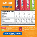 Nutricost sabor uva: bebida refrescante con energía sin azúcar.