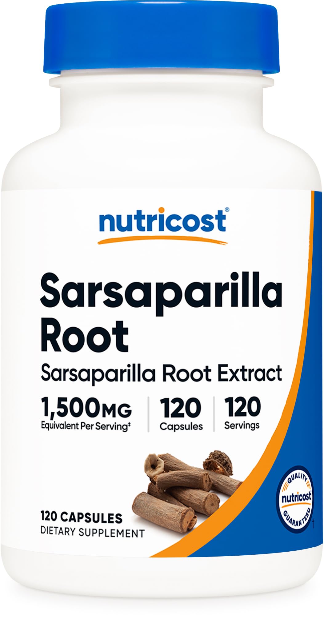 Nutricost Sarsaparilla: cápsulas en botella para uso diario