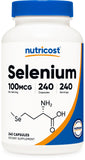 Nutricost Selenio cápsula de 100 mcg para apoyo diario de energía