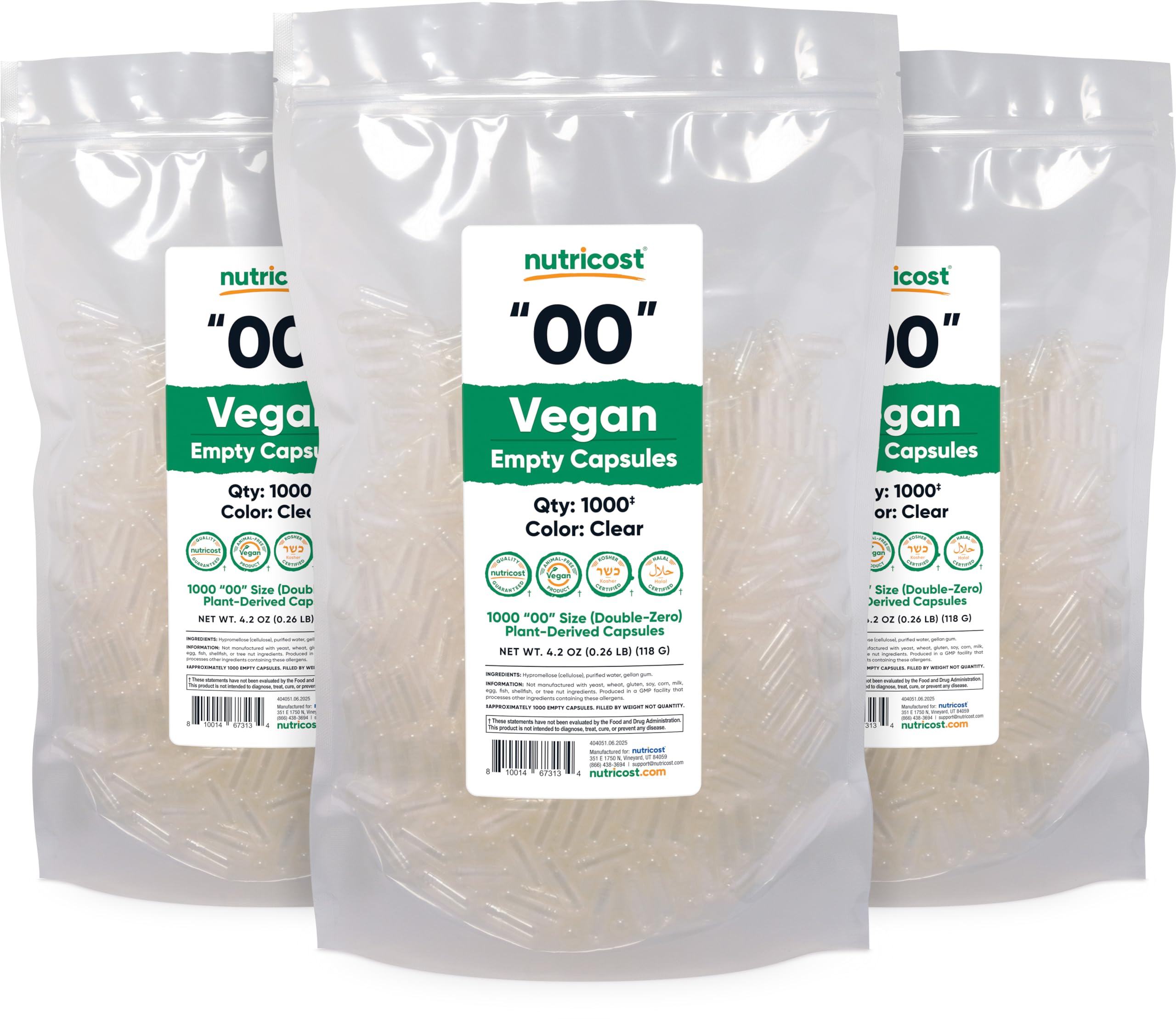 Nutricost sin OGM, sin soja y sin gluten para opciones específicas