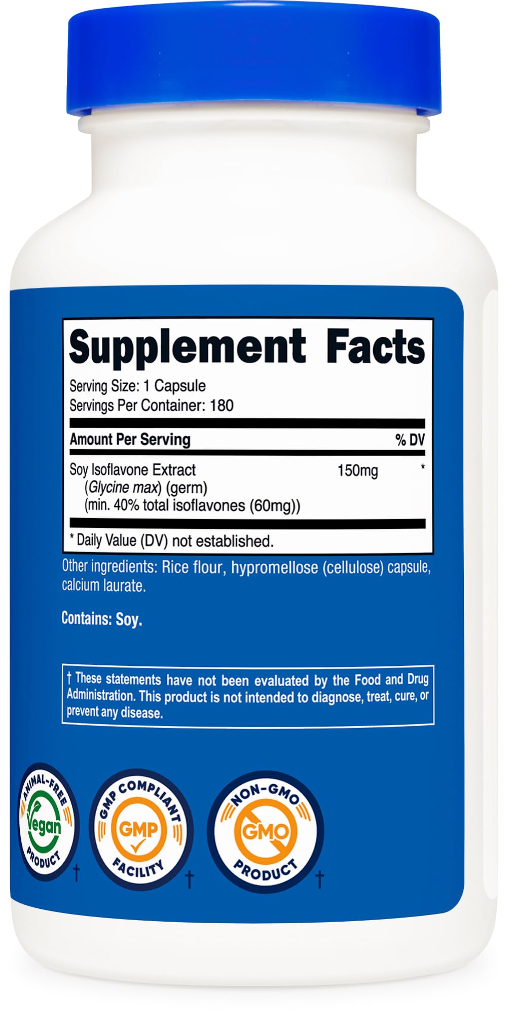 Proceso GMP y FDA en Nutricost Soy Isoflavones, seguridad y calidad