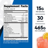 Nutricost Stim-Free Pre-Workout etiqueta frontal limon-rosado: lectura clara de beneficios sin estimulantes.