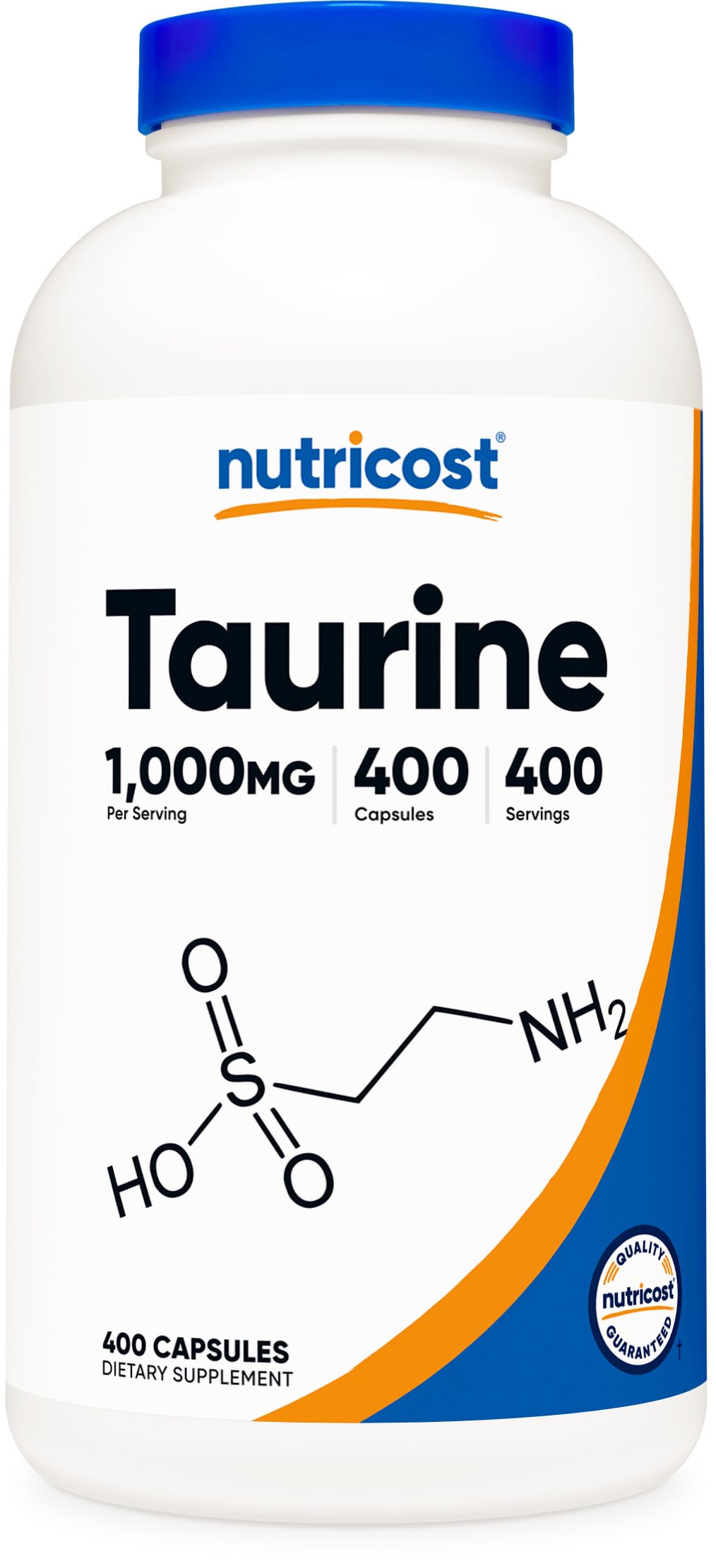 Nutricost Taurina 1000mg: botella lista para uso diario
