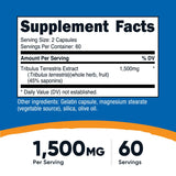 Frasco de Nutricost Tribulus Terrestris para uso diario