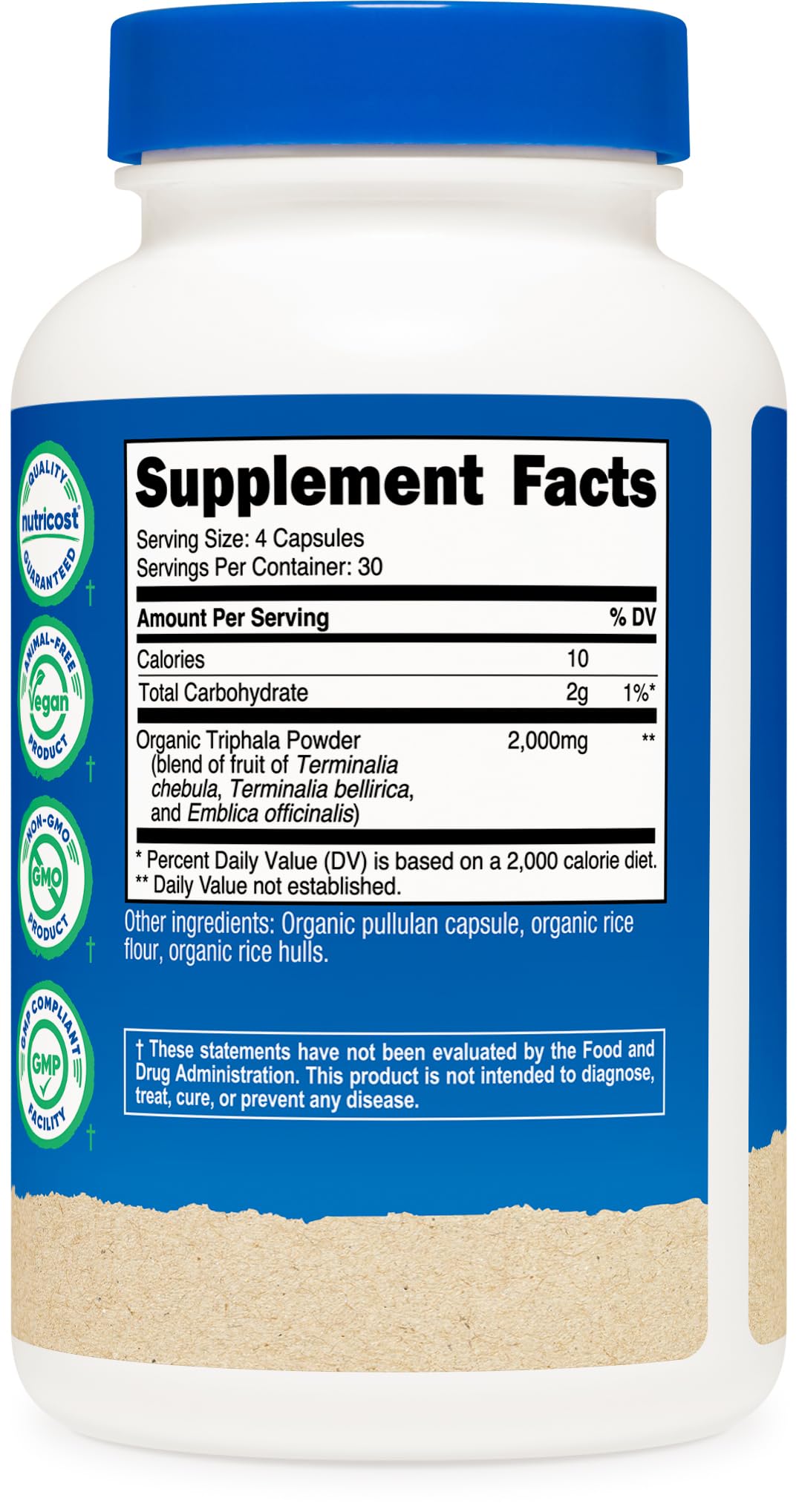Nutricost Triphala uso diario para apoyar hábitos saludables con rutina sencilla.