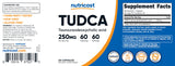 Nutricost Tudca 250mg, envase en mesa: uso diario práctico en casa.
