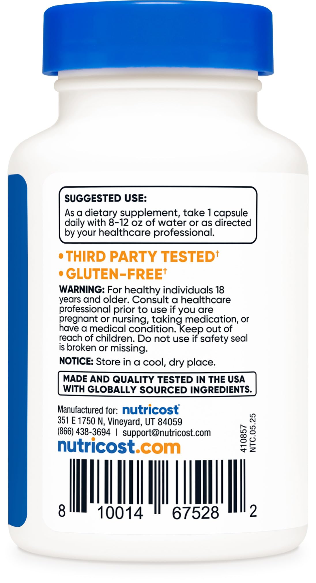 Indicaciones de Nutricost Tudca 250 mg para uso diario