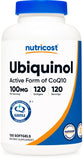Nutricost Ubiquinol: cápsulas blandas en botella para apoyo diario de bienestar