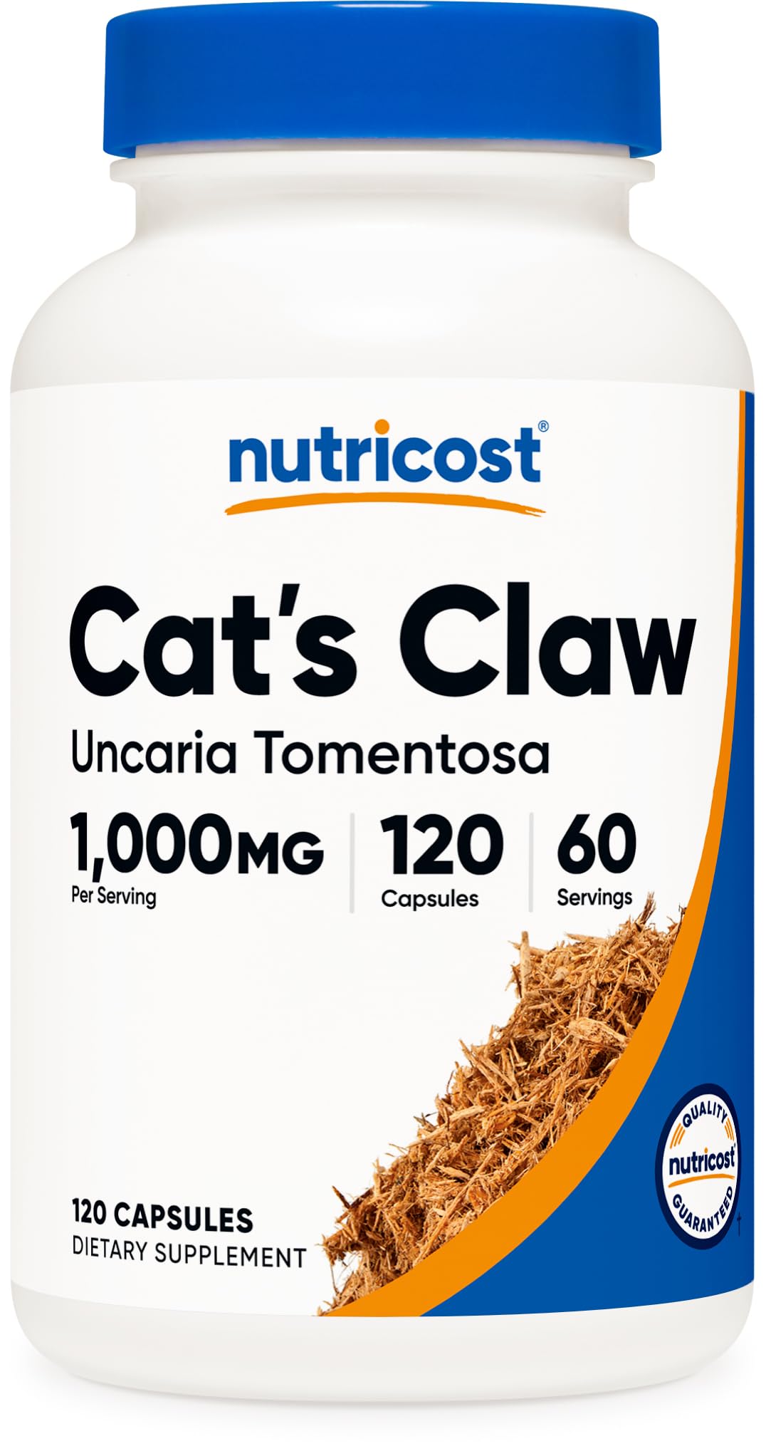 Nutricost uña de gato 1000 mg: cápsulas fáciles de tomar para la rutina diaria.