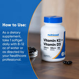 Uso diario en casa con Nutricost Vitamina K2 D3
