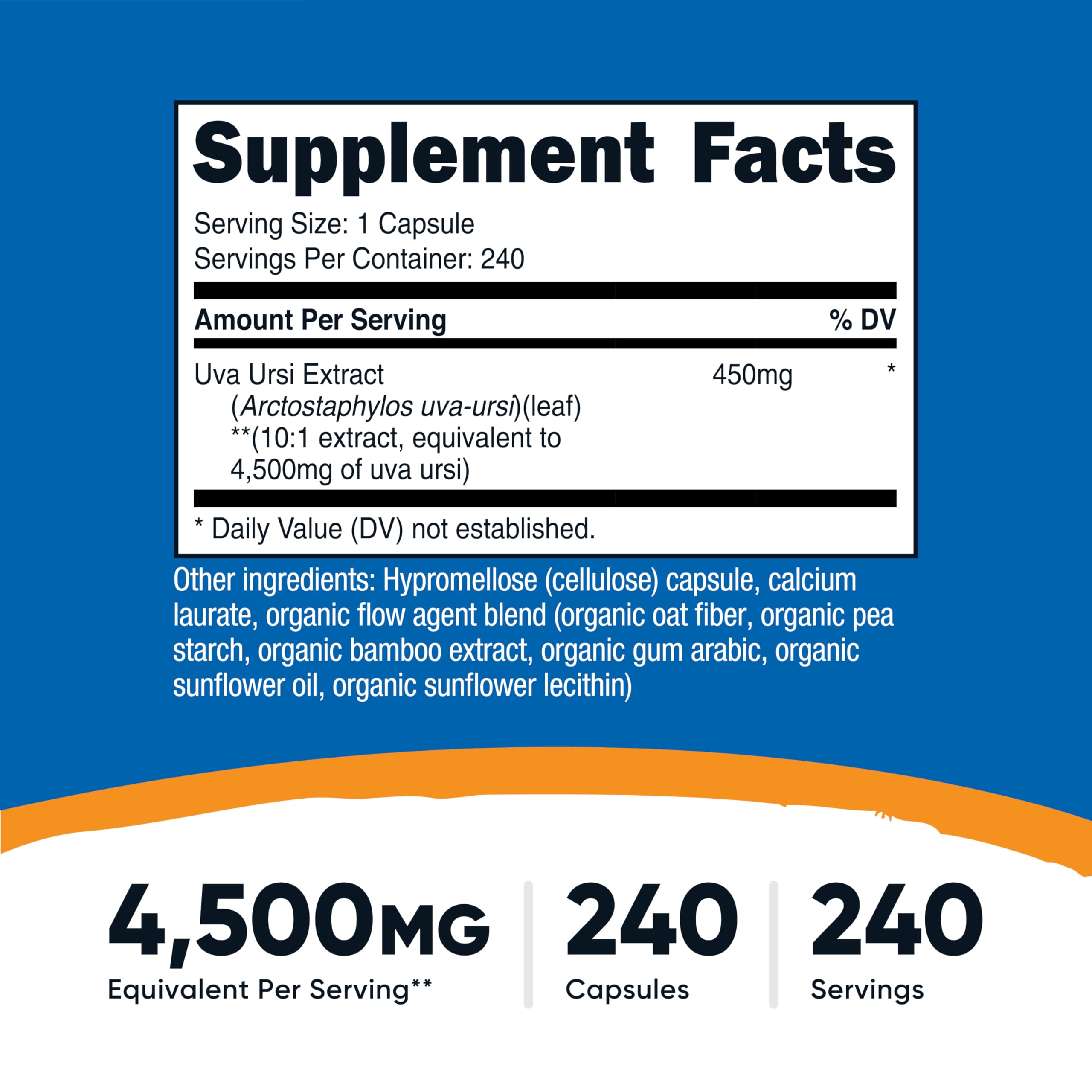 Nutricost Uva Ursi Extract: cápsulas vegetales en primer plano para dietas vegetarianas.