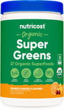 Nutricost verdes orgánicos naranja amanecer en bote, fácil de incorporar a la rutina diaria
