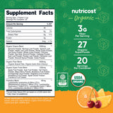 Nutricost Verdes Orgánicos: sobres individuales listos para consumo en cualquier lugar