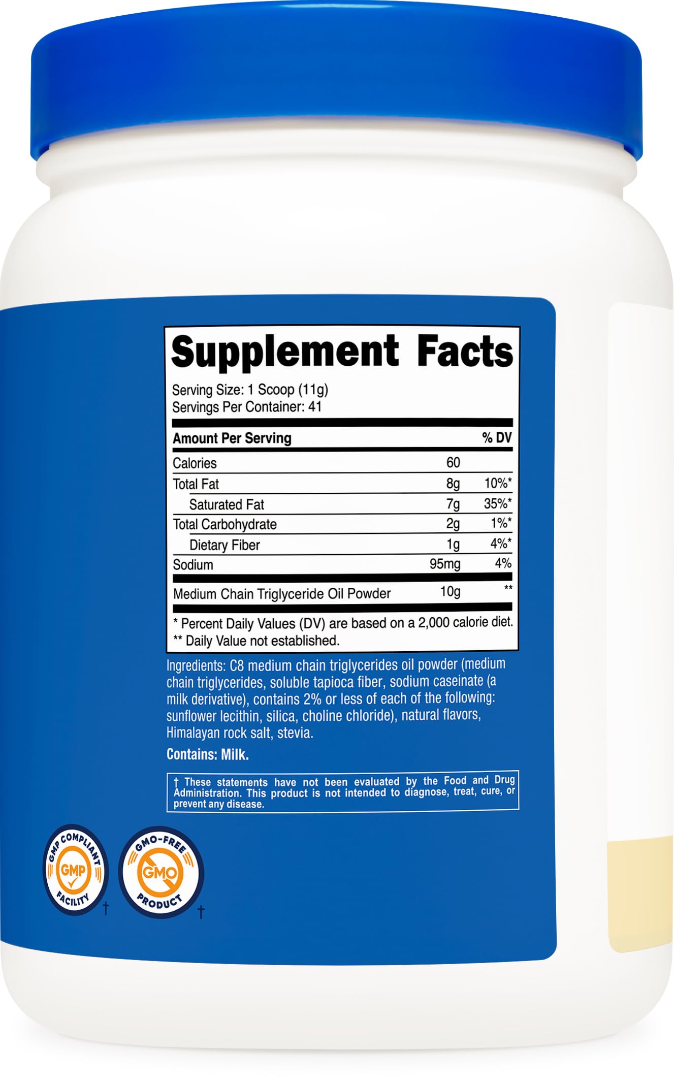 Nutricost vida cetogenica con polvo mct c8, opción versátil para desayunos