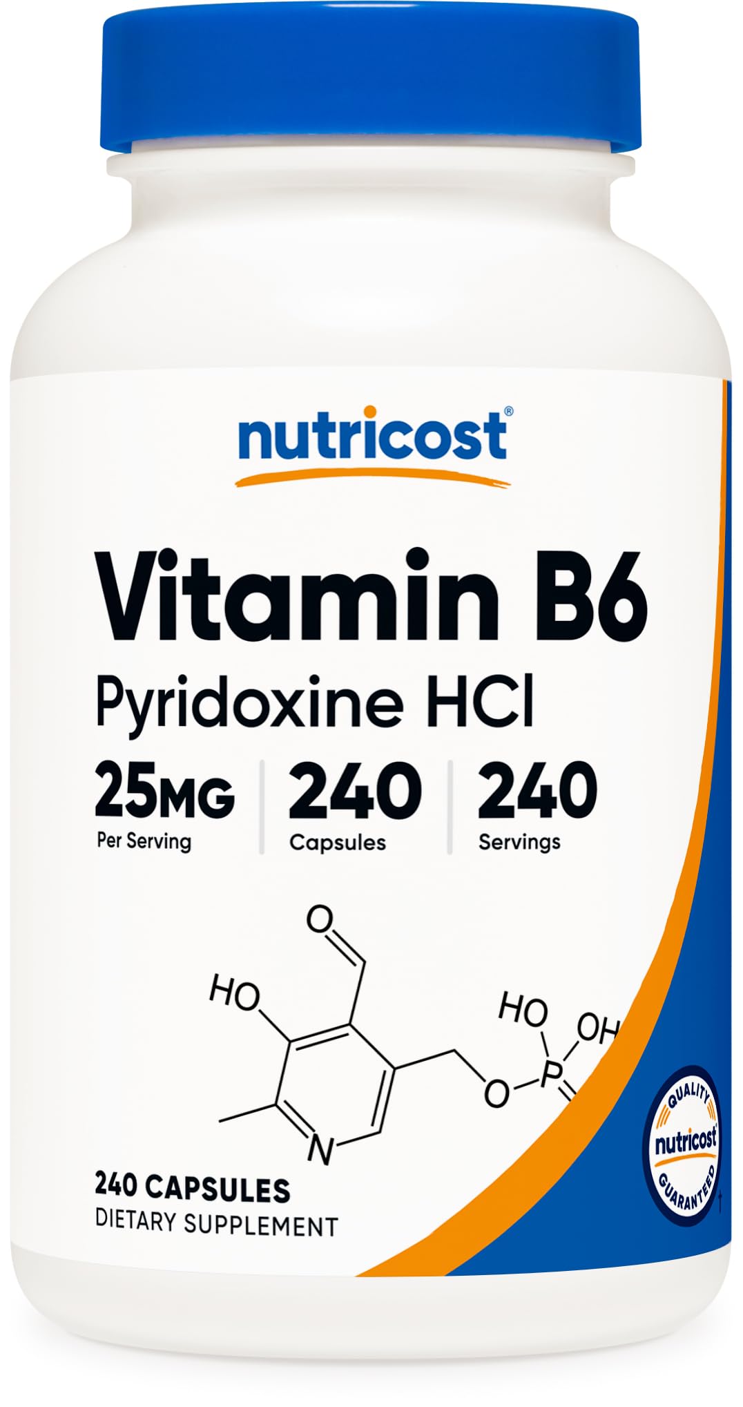 Nutricost Vitamina B6 envase: opción vegetariana para tu rutina diaria