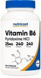 Nutricost Vitamina B6 envase: opción vegetariana para tu rutina diaria