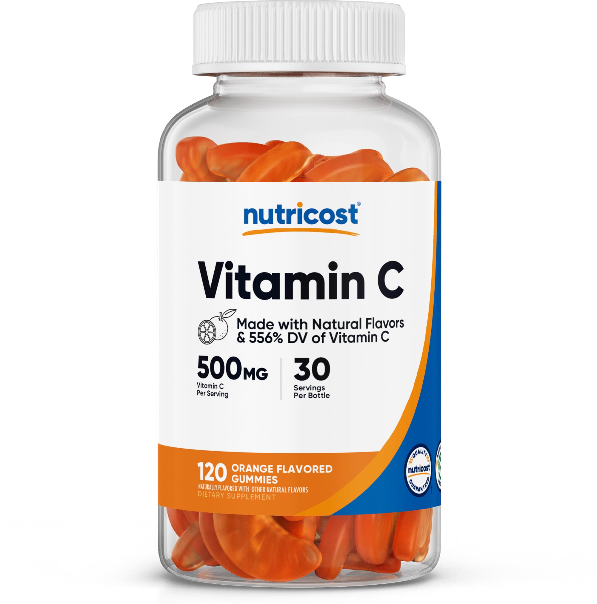 Nutricost gominolas de vitamina C en frasco, 500 mg, ideal para consumo diario