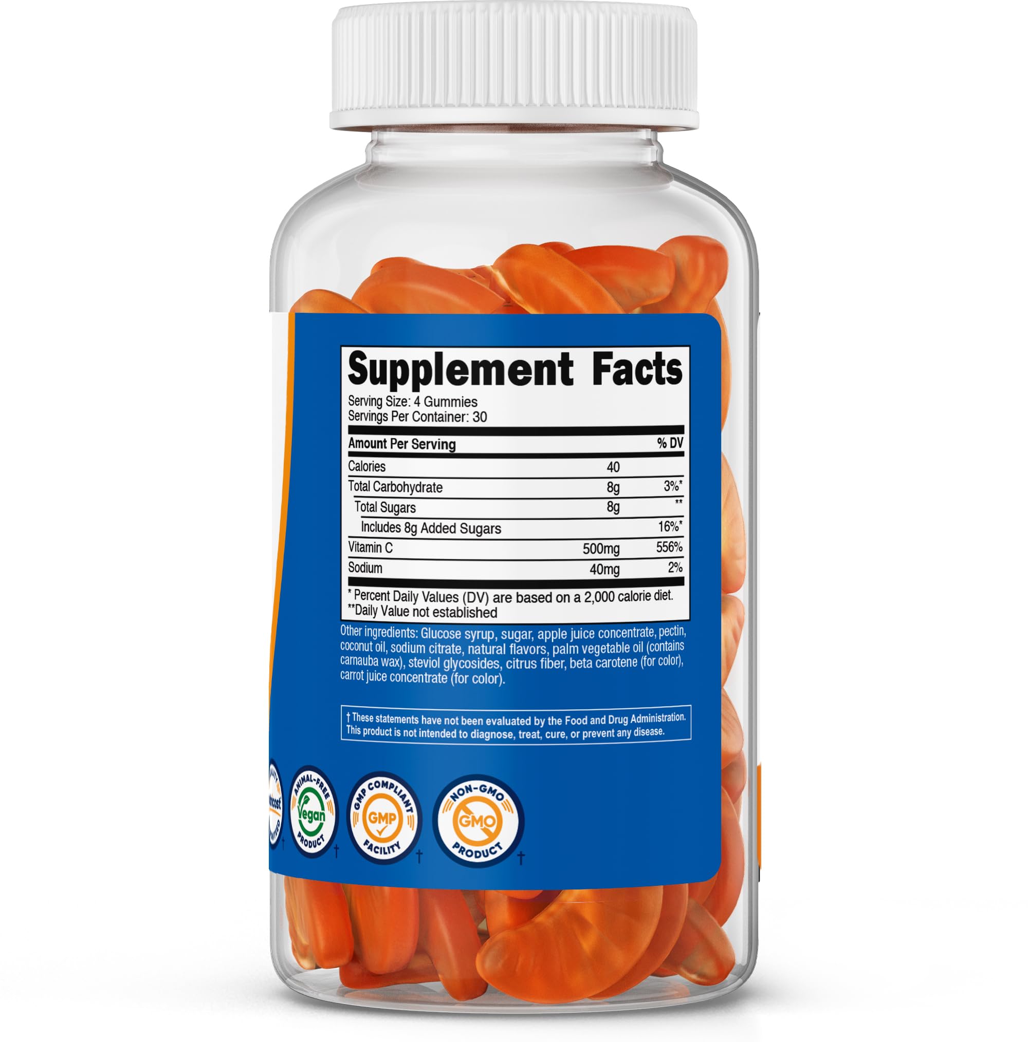 Nutricost gominolas fabricadas en instalación certificada NSF GMP FDA