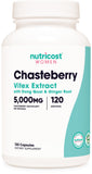 Nutricost Vitex: cápsulas en bote para uso diario.