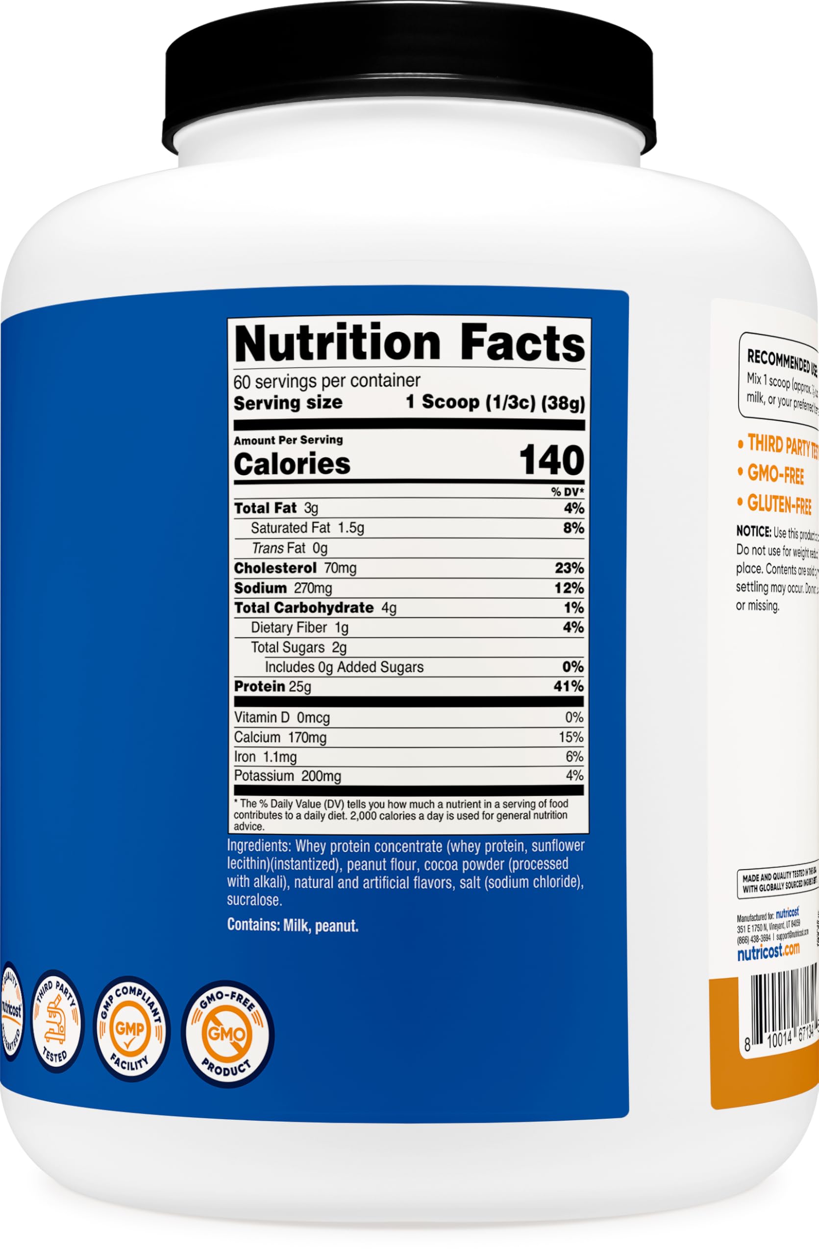 Textura suave y cremosa de Nutricost para batidos satisfactorios