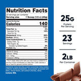 Nutricost proteína de suero alimentada con pasto, porción medidora, sabor chocolate para desayunos.