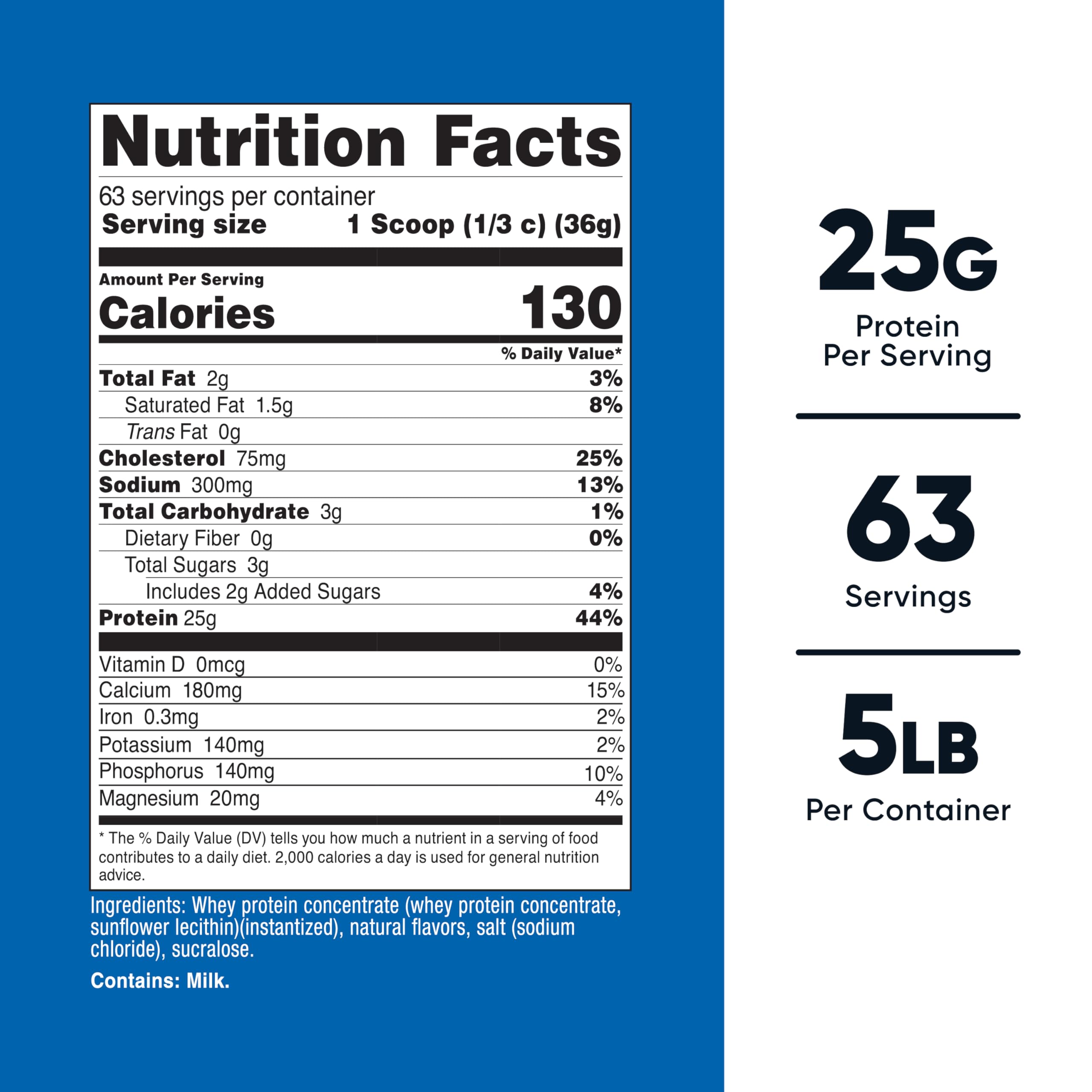 Nutricost Proteína de Suero Vanilla, mezcla para batidos matutinos.