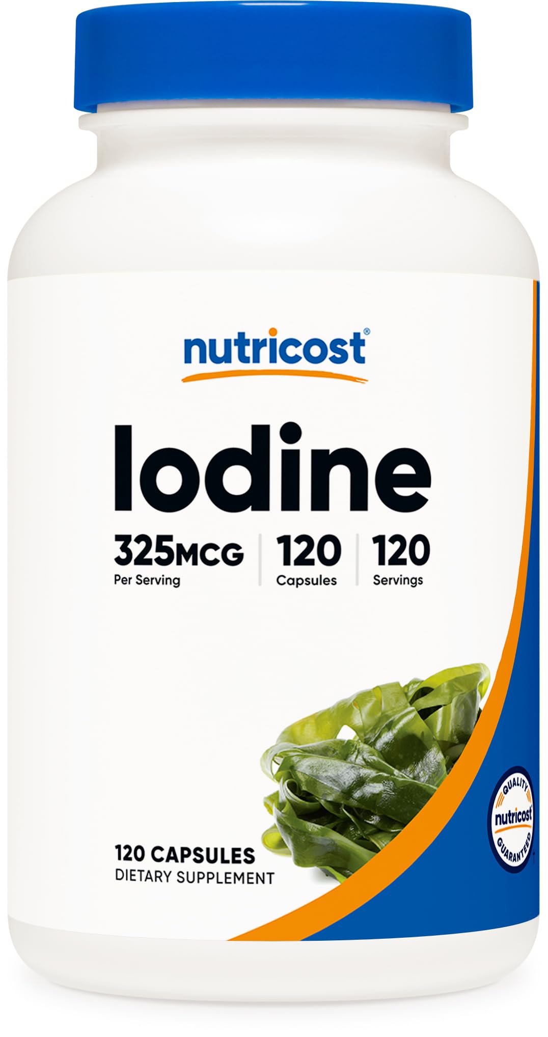 Nutricost Yodo: botella de 325mcg para uso diario y dosificación sencilla