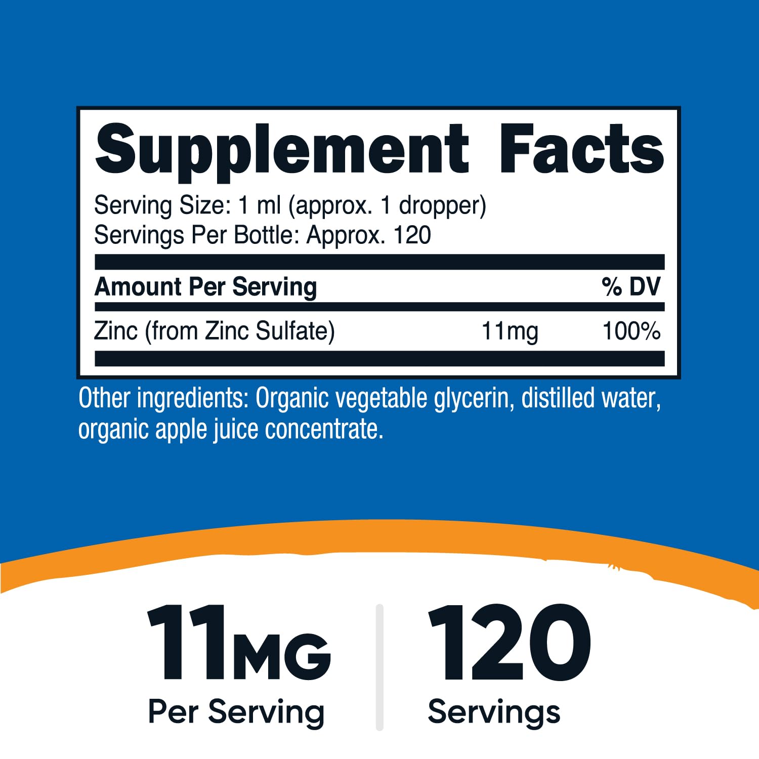 Nutricost Zinc Orgánico, etiqueta USDA Orgánica para calidad certificada