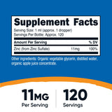 Nutricost Zinc Orgánico, etiqueta USDA Orgánica para calidad certificada