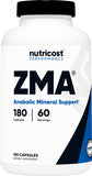 Nutricost ZMA, botella frontal, ideal para un estilo de vida activo.