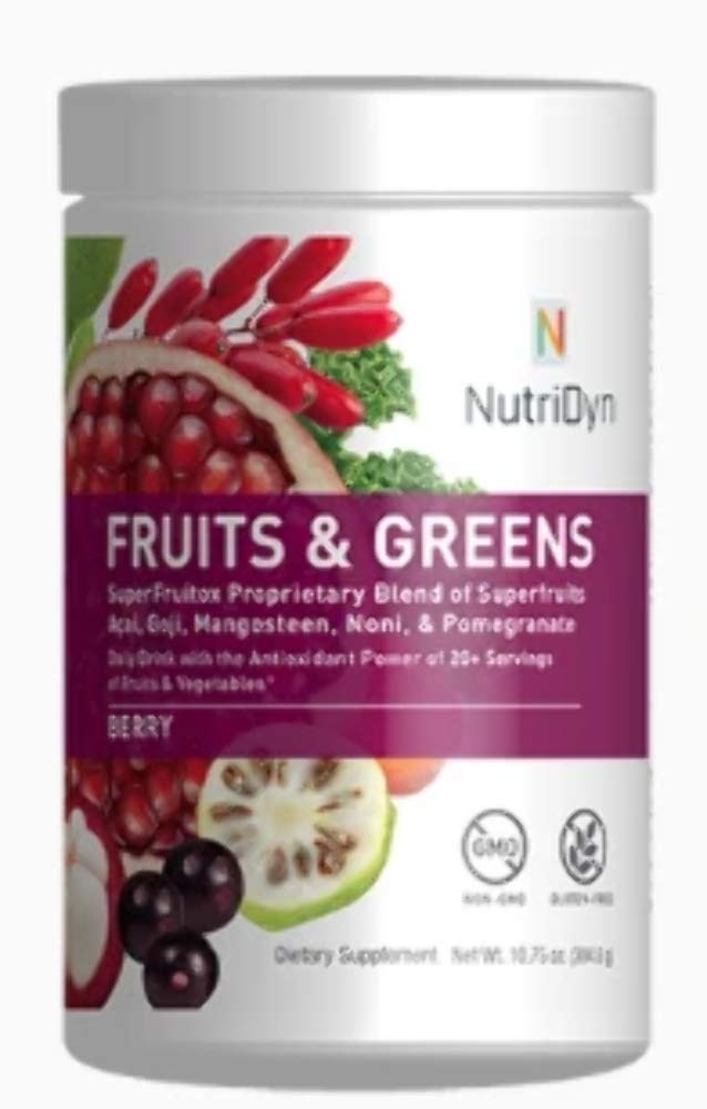 Nutri-Dyn Frutas y Verdes, polvo en vaso, puede favorecer energía diaria y bienestar