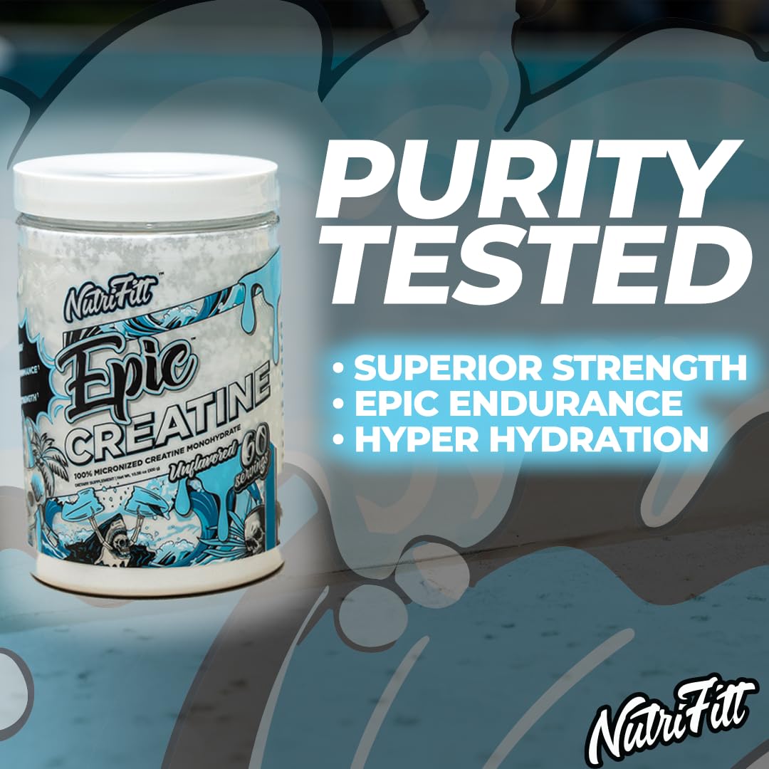 Nutrifitt Creatina micronizada monohidrato, coctelera, ideal para mezclar durante el entrenamiento.