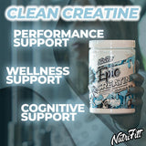 Nutrifitt Creatina micronizada monohidrato, mezcla limpia en cualquier bebida para mayor rendimiento.