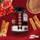 NutriFlair Berberine HCL con canela Ceilán - envase compacto