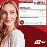 NutriFlair Berberine HCL con canela Ceilán - cápsulas fáciles de tragar