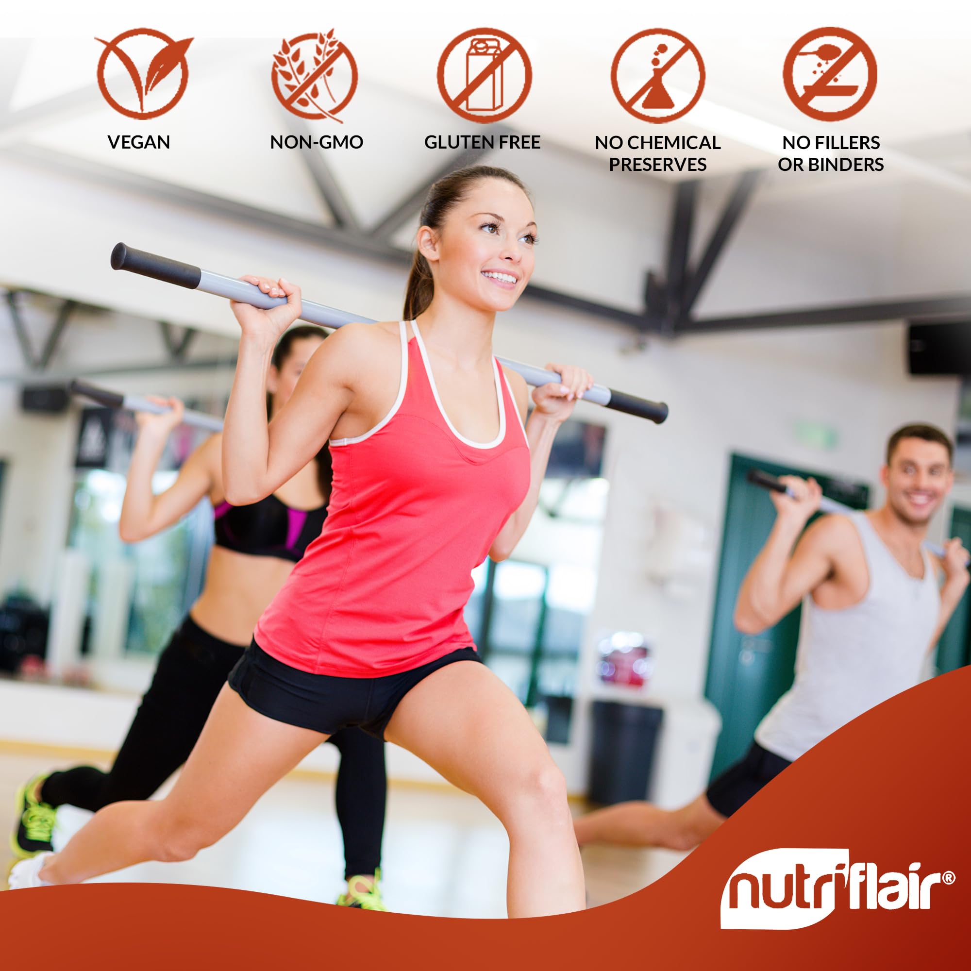 Empaque de NutriFlair con control de calidad BPM.