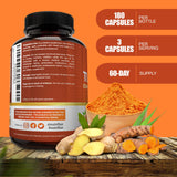 Frasco NutriFlair de 180 cápsulas para uso diario.